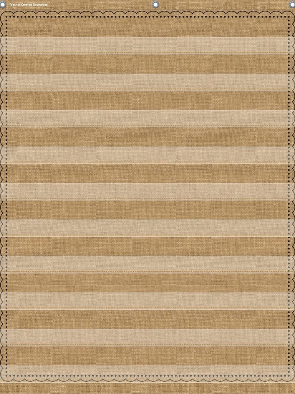 Burlap 10 Pocket Pocket Chart 34'' x 44''